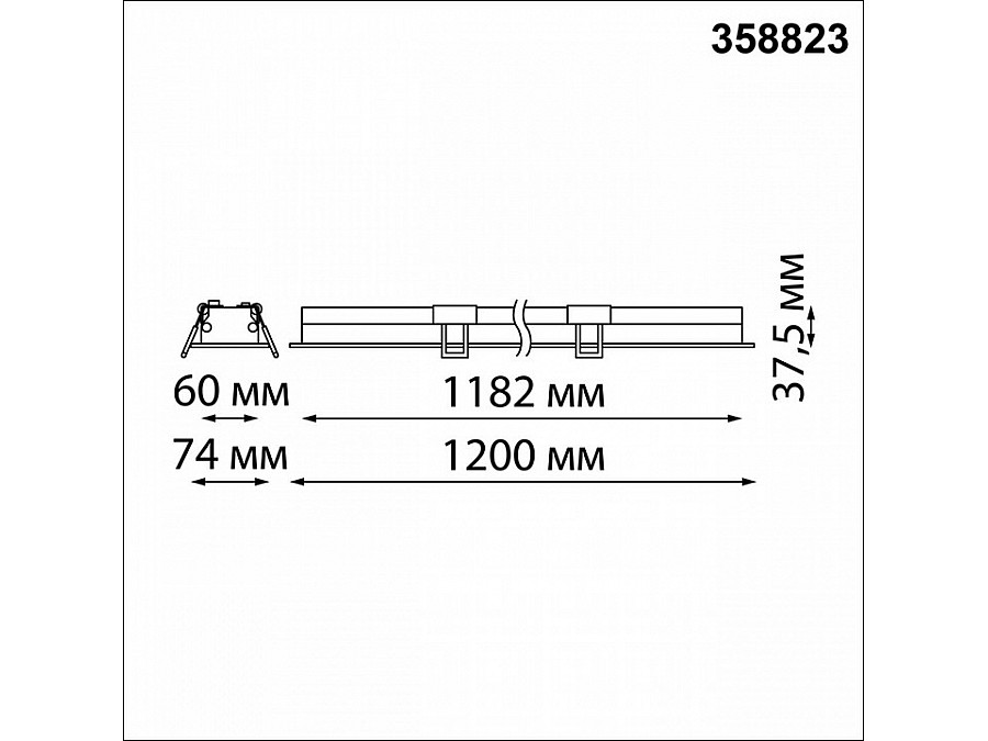 Встраиваемый светильник Novotech Iter 358823