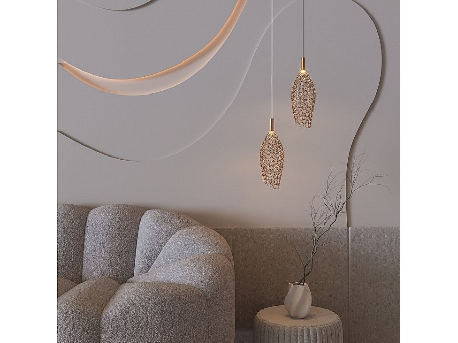 Подвесной светильник Eurosvet Ruche 90380/1 золото