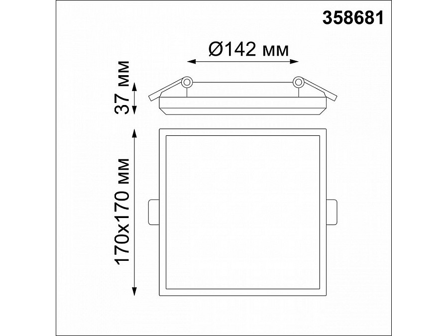 Встраиваемый светильник Novotech Pandora 358681