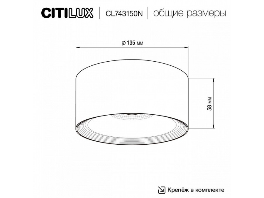 Накладной светильник Citilux Rover CL743150N