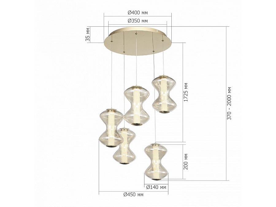 Подвесной светильник ST-Luce SPINE SL6136.233.01