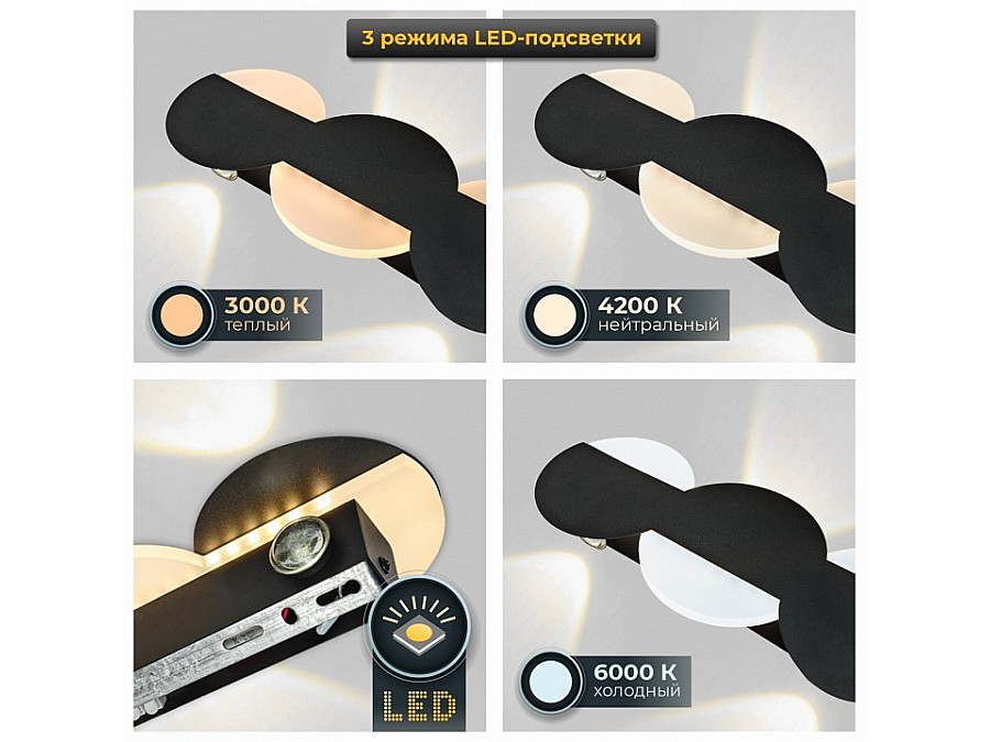 Накладной светильник Imex IL.0040.0060 IL.0040.0060-4-MBK