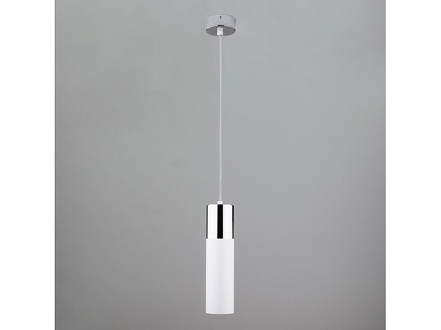 Подвесной светильник Eurosvet Double Topper 50135/1 LED хром/белый 12W