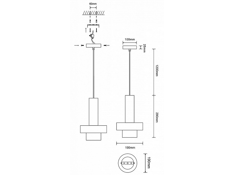 Подвесной светильник ST-Luce Pietra SL1210.403.01