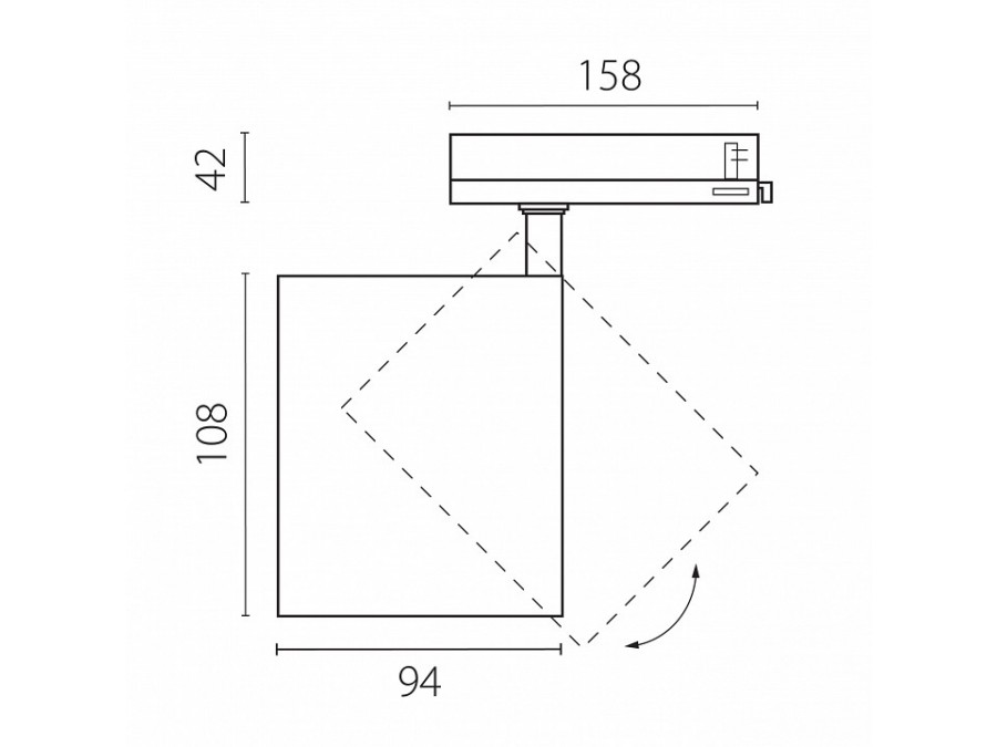 Светильник на штанге Lightstar Alta Base A5446QT