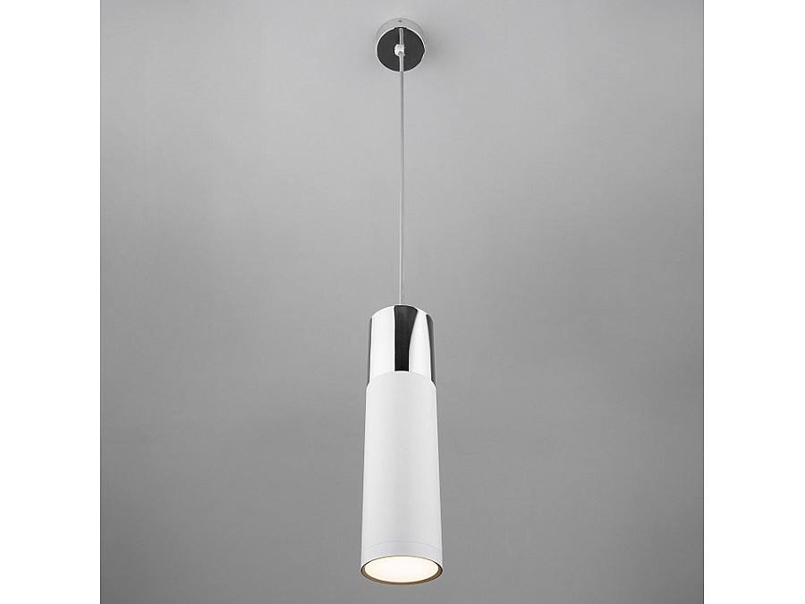 Подвесной светильник Eurosvet Double Topper 50135/1 LED хром/белый 12W