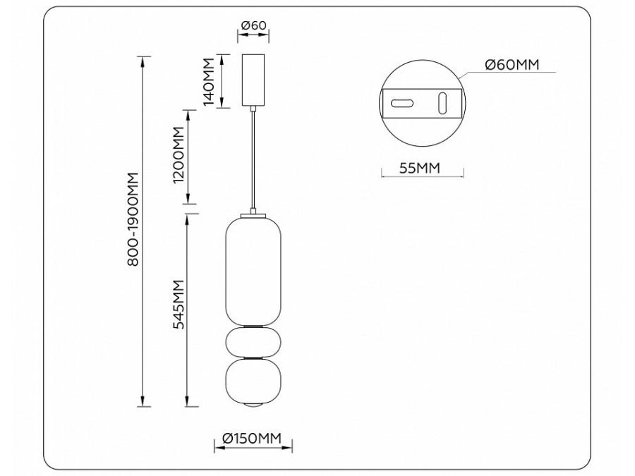 Подвесной светильник Ambrella Light LH LH11033