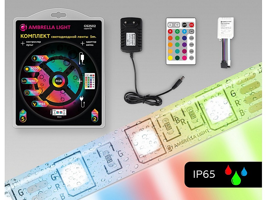 Комплект с лентой светодиодной Ambrella Light GS GS2502