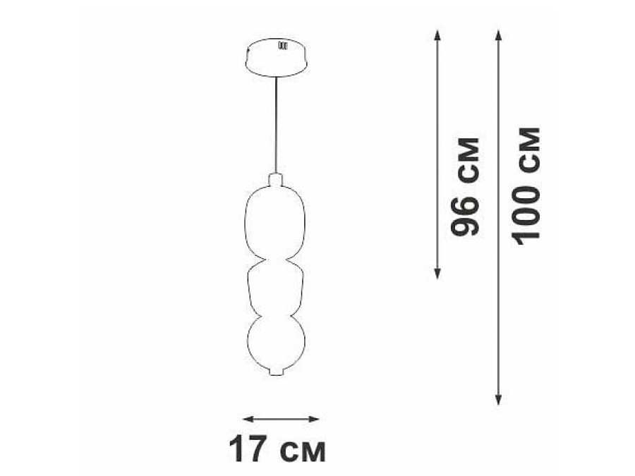 Подвесной светильник Vitaluce V3894 V3894-8/1S