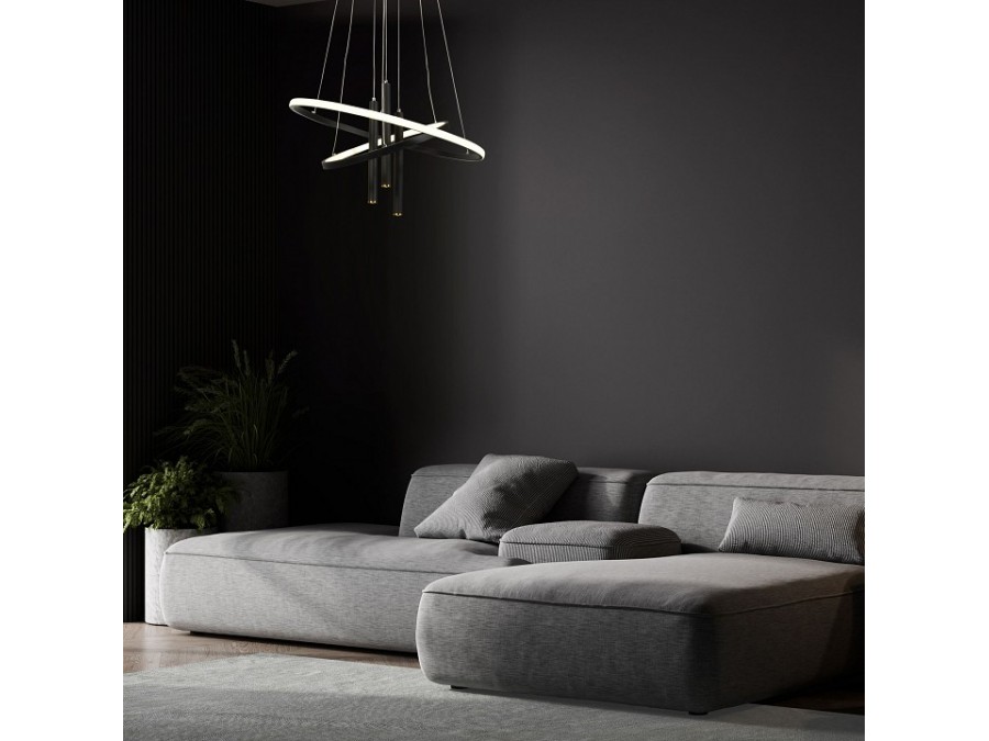 Подвесной светильник Eurosvet Stroke 90270/3 черный