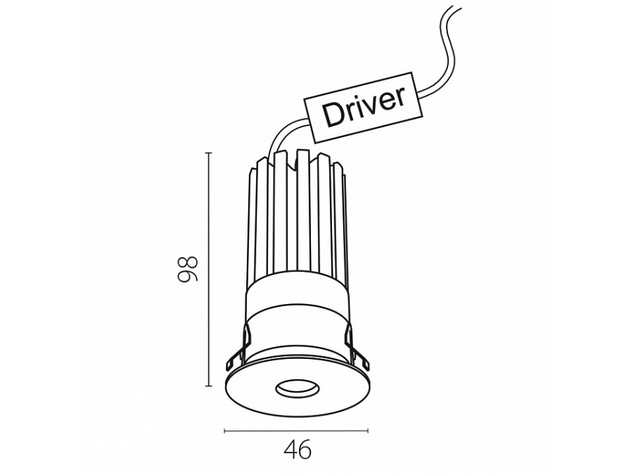 Встраиваемый светильник Lightstar Spira Slim 074326