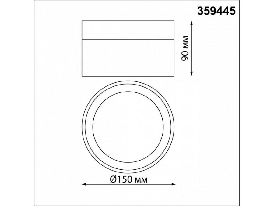Накладной светильник Novotech Aura 359445
