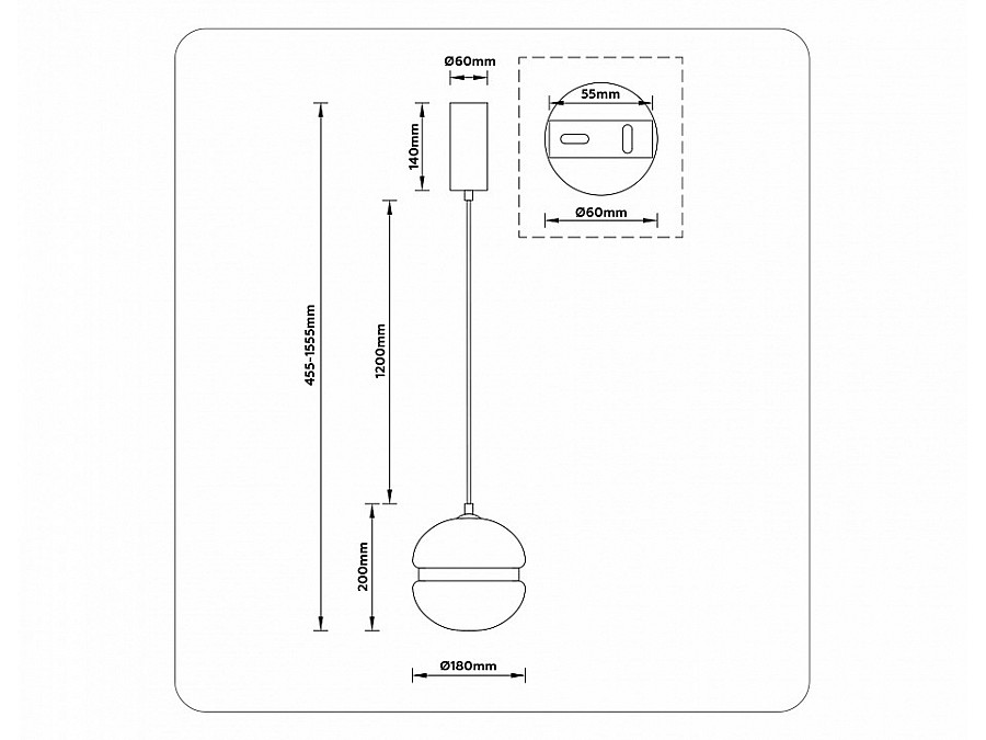 Подвесной светильник Ambrella Light LH LH11001