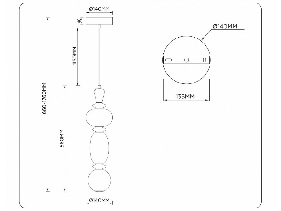 Подвесной светильник Ambrella Light LH LH53142