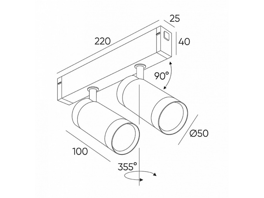 Светильник на штанге Imex  IL.0050.5009-12-CCT-BK