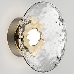 Накладной светильник Eurosvet Ripple 50389/1 LED латунь