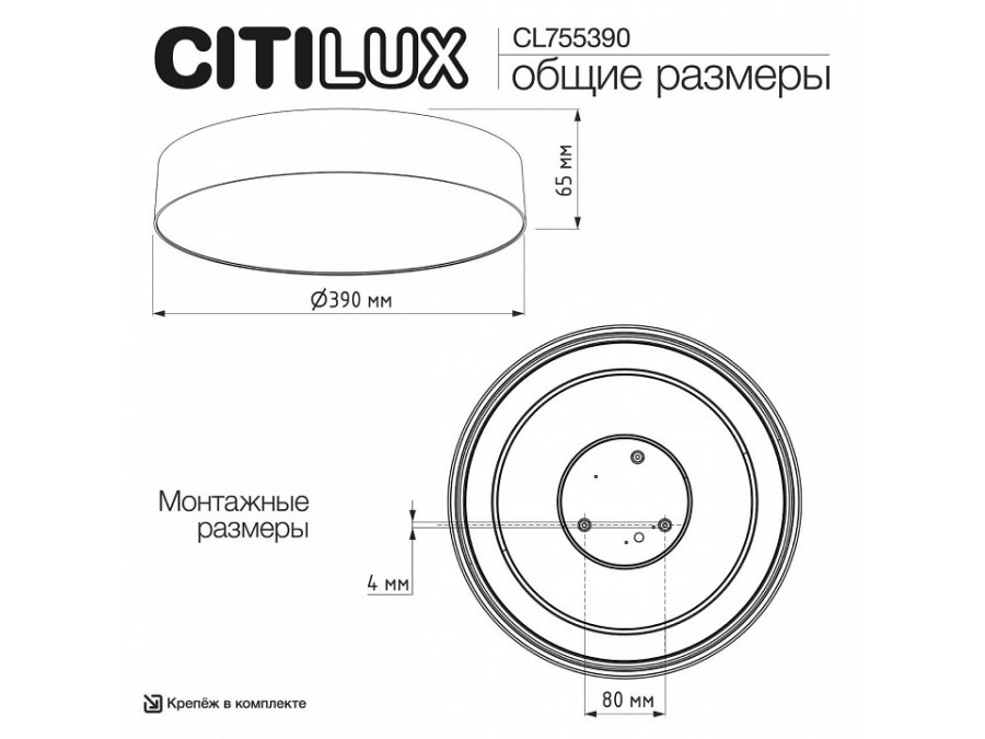 Накладной светильник Citilux BART CL755390