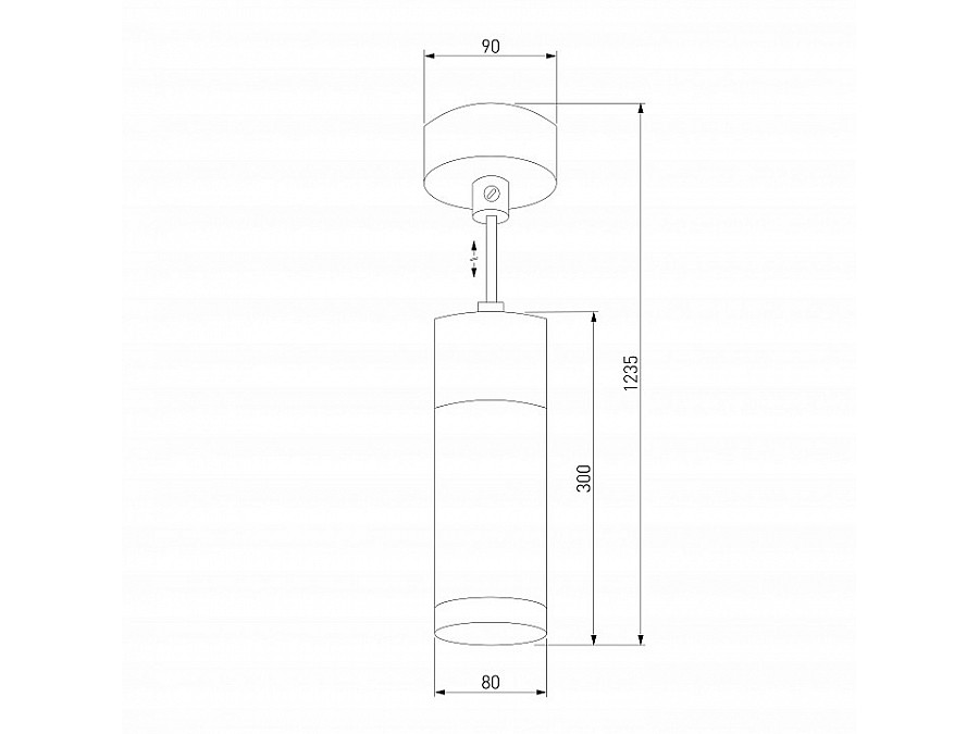 Подвесной светильник Eurosvet Double Topper 50135/1 LED хром/черный 12W