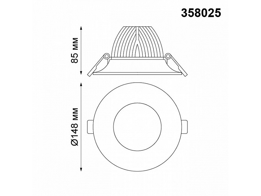 Встраиваемый светильник Novotech Glok 358025