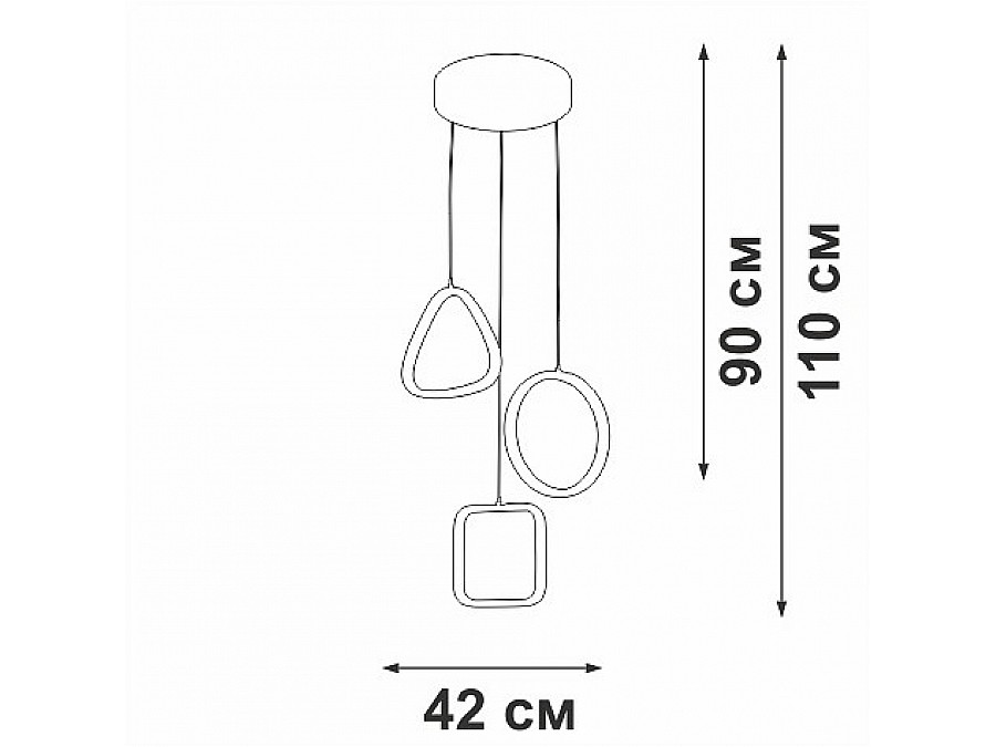 Подвесной светильник Vitaluce V30470 V30470-1/3S