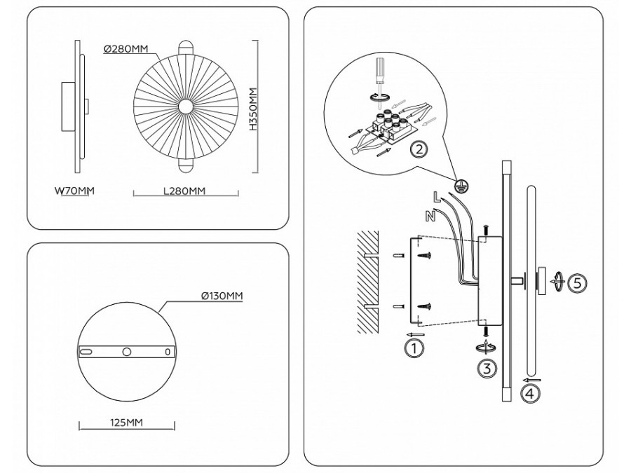 Накладной светильник Ambrella Light LH LH31143