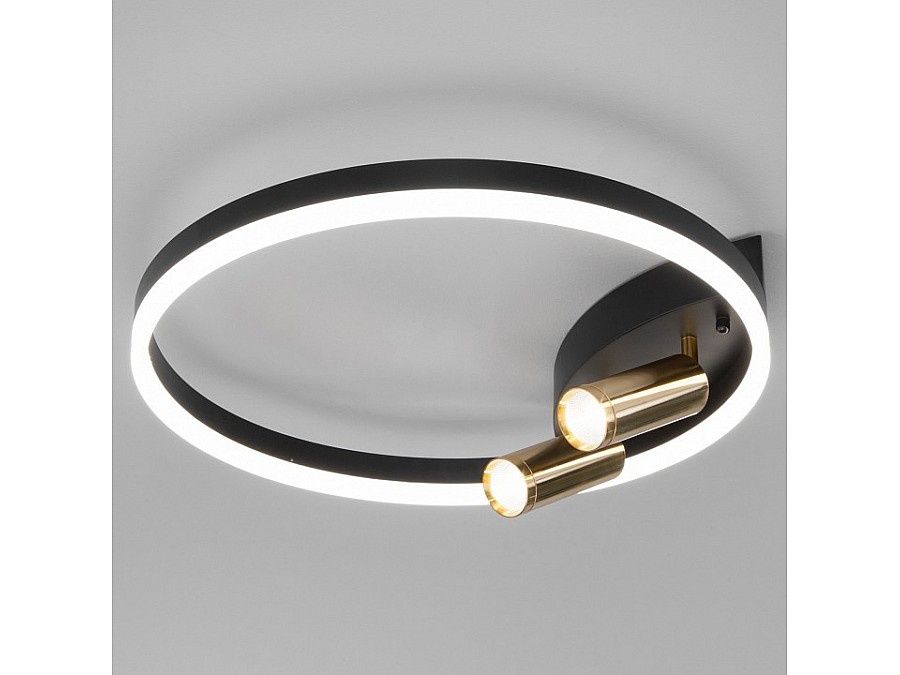 Накладной светильник Eurosvet Luminari 90247/3 черный/золото Smart