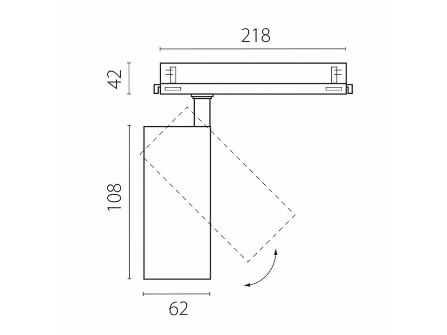 Светильник на штанге Lightstar Alta Base A5146DALI