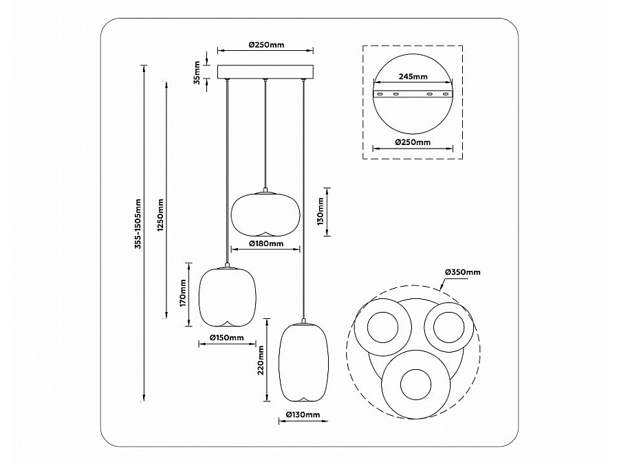 Подвесной светильник Ambrella Light LH LH11105