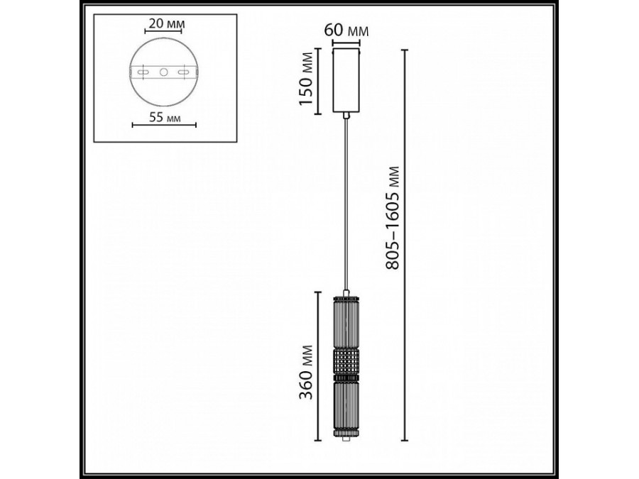 Подвесной светильник Odeon Light COLLIER 5456/12L