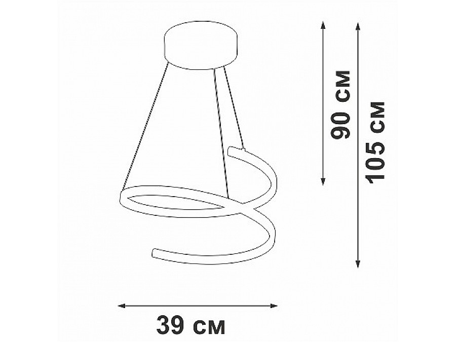 Подвесной светильник Vitaluce V3044 V3044-0/1S