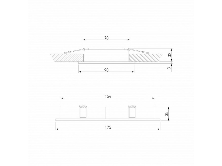 Встраиваемый светильник Elektrostandard Tetro 15277/LED