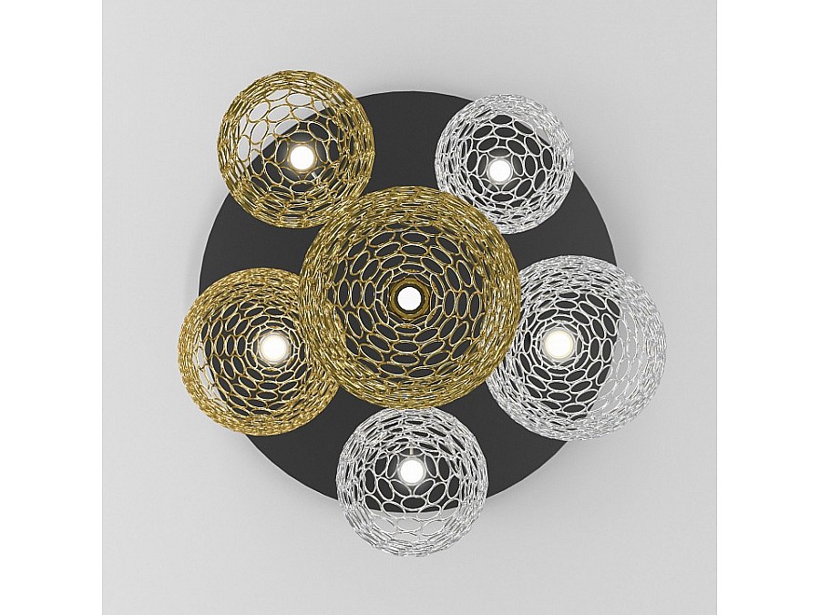 Подвесной светильник Eurosvet Ruche 90352/6 золото/хром