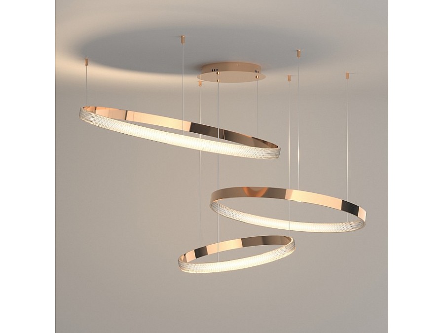 Подвесной светильник Eurosvet Posh 90175/3 медный 100W