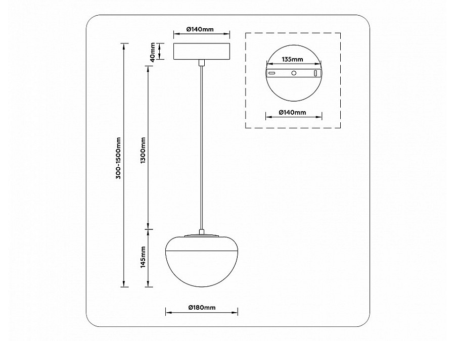 Подвесной светильник Ambrella Light LH LH12001