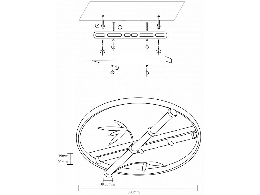 Накладной светильник Velante Velante 440-307-03