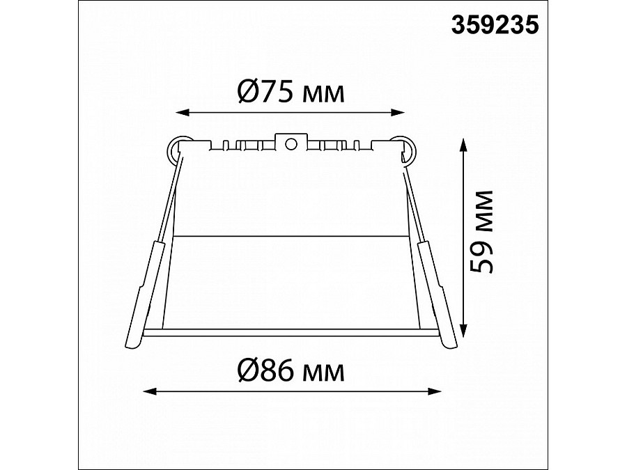 Встраиваемый светильник Novotech Tran 359235