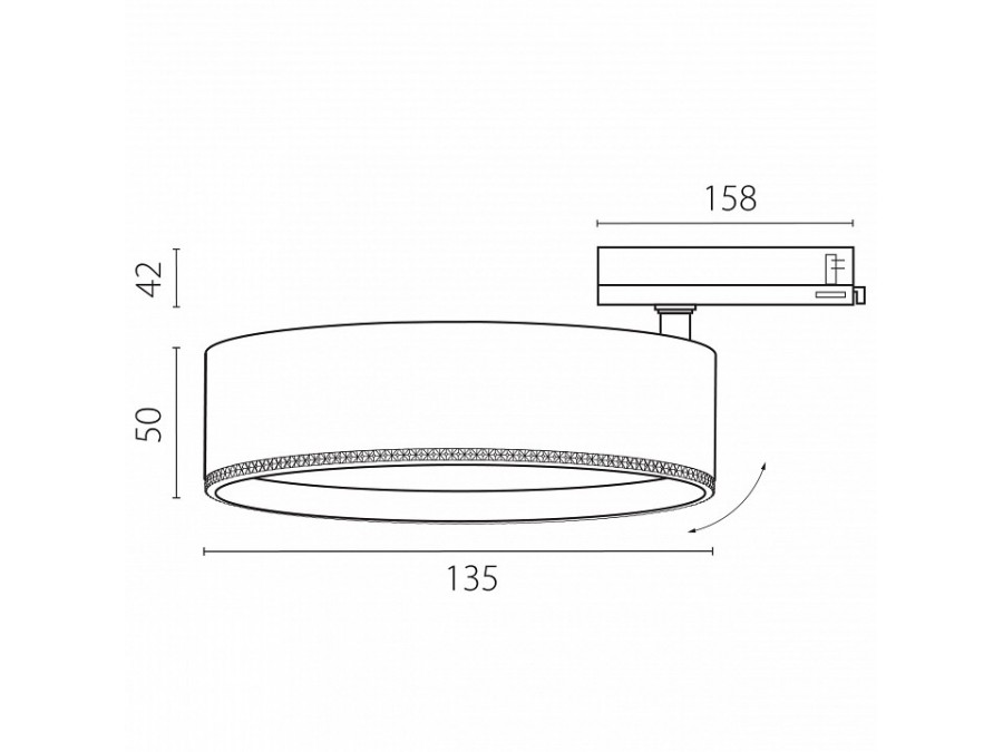 Светильник на штанге Lightstar Alta Pro A5746QT