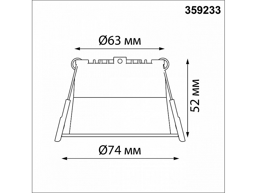 Встраиваемый светильник Novotech Tran 359233