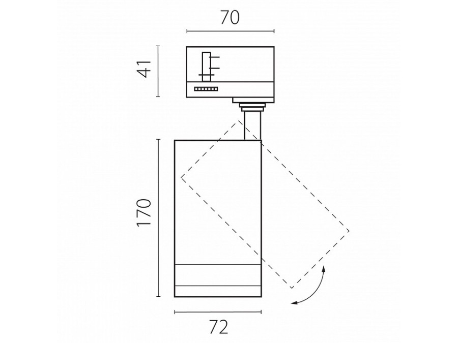Светильник на штанге Lightstar Canno Pro C4207QT