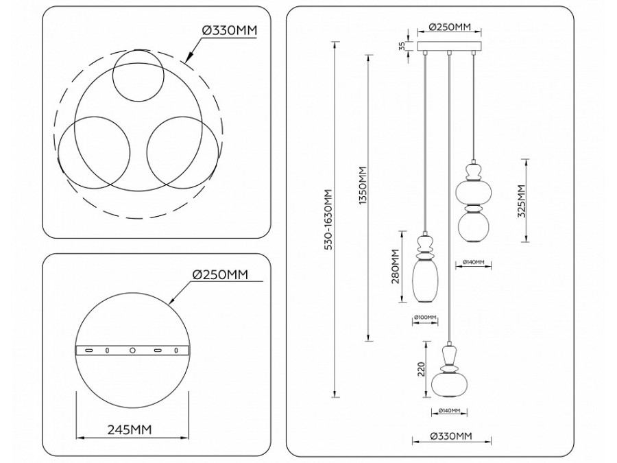 Подвесной светильник Ambrella Light LH LH53143