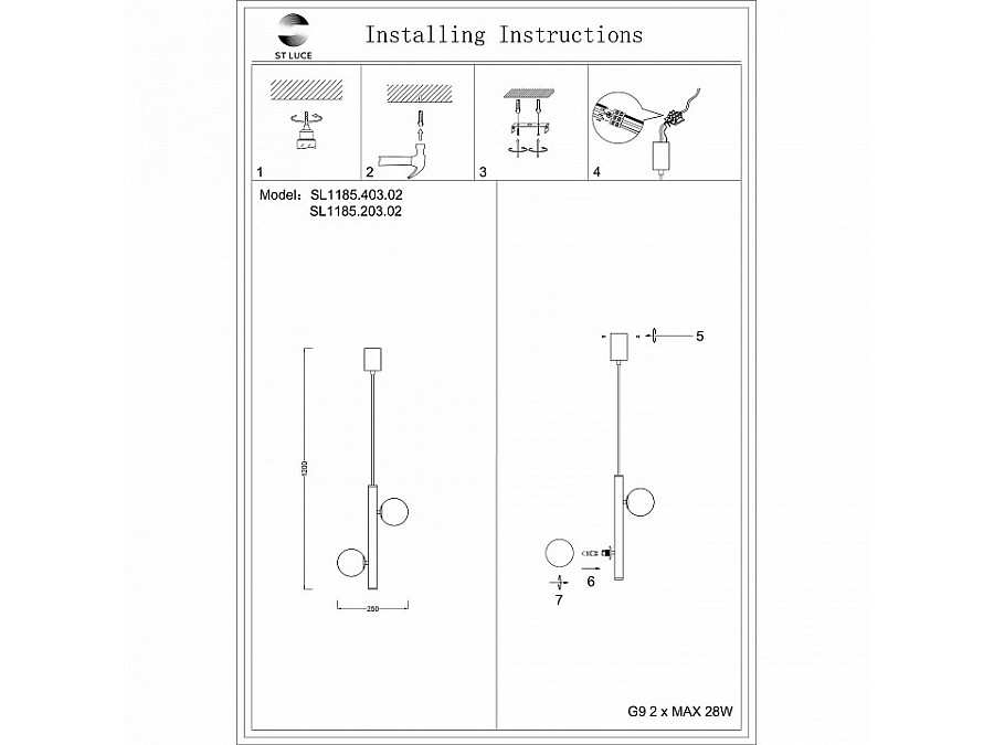 Подвесной светильник ST-Luce Asolo SL1185.203.02