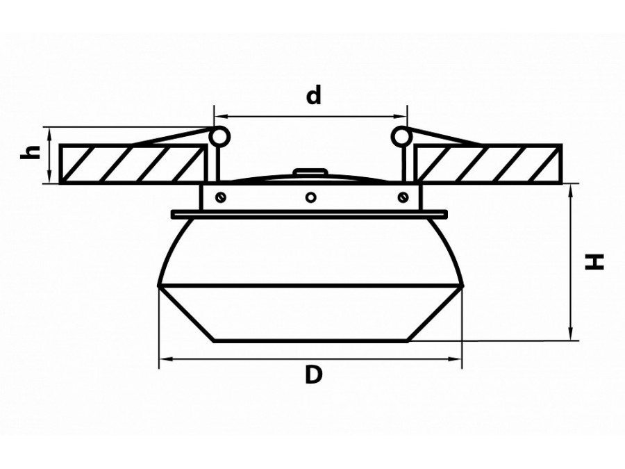 Встраиваемый светильник Lightstar Orbe 051307
