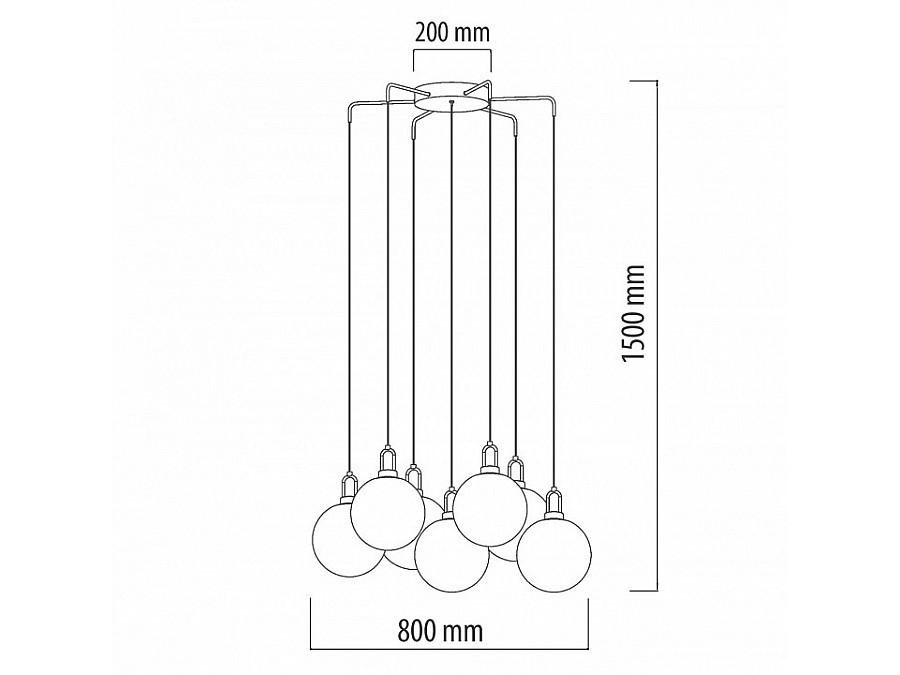 Подвесной светильник DeMarkt Крайс 5 657011307