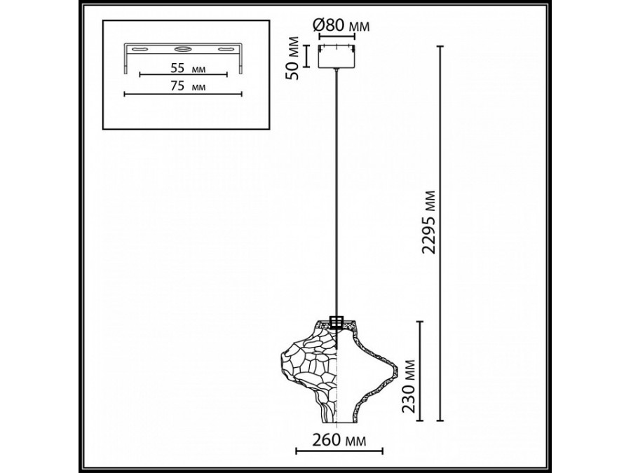 Подвесной светильник Odeon Light Ordi 5107/3LA