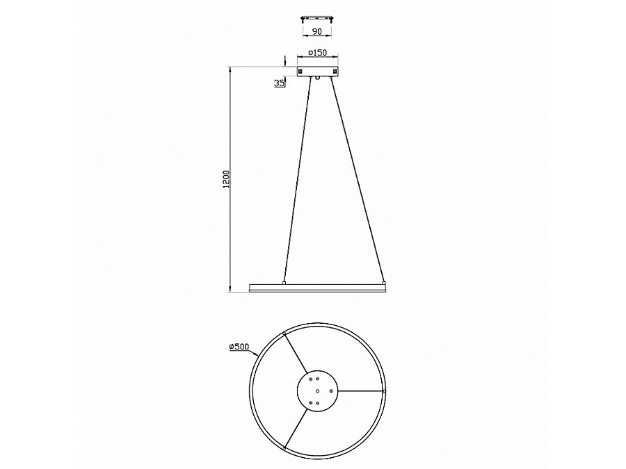 Подвесной светильник Escada Void 10254/1LED Silver APP