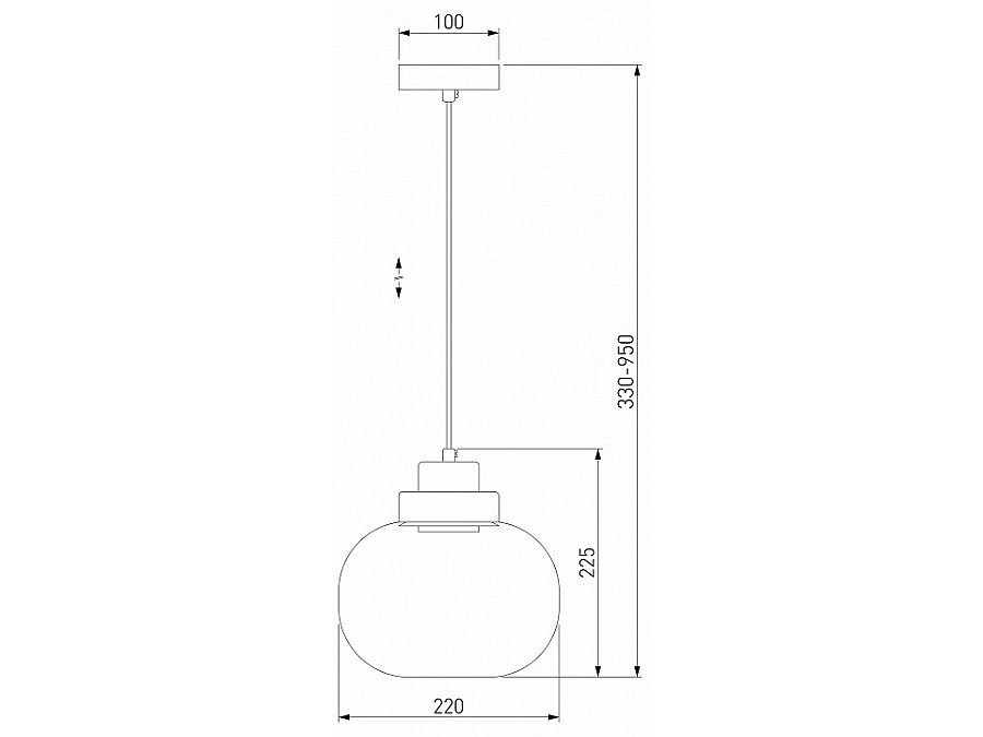 Подвесной светильник Eurosvet Jeffry 50241/1 LED дымчатый