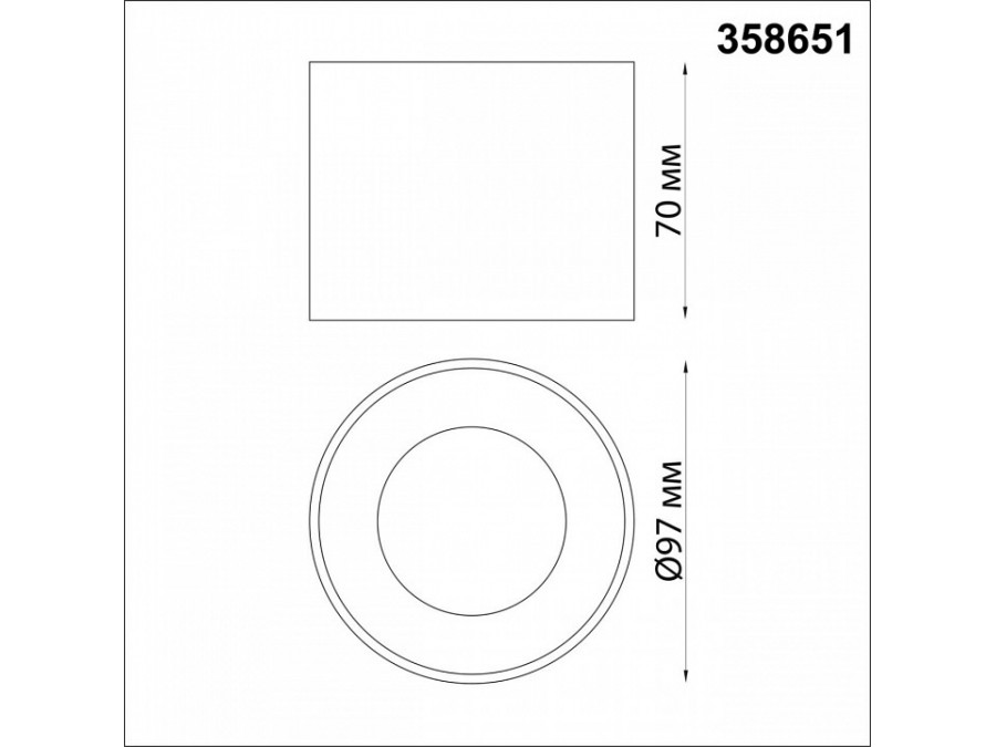 Накладной светильник Novotech Patera 358651