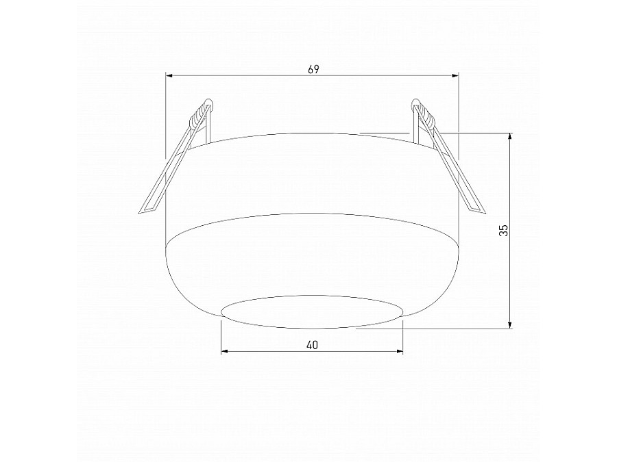 Встраиваемый светильник Elektrostandard Onde a064201