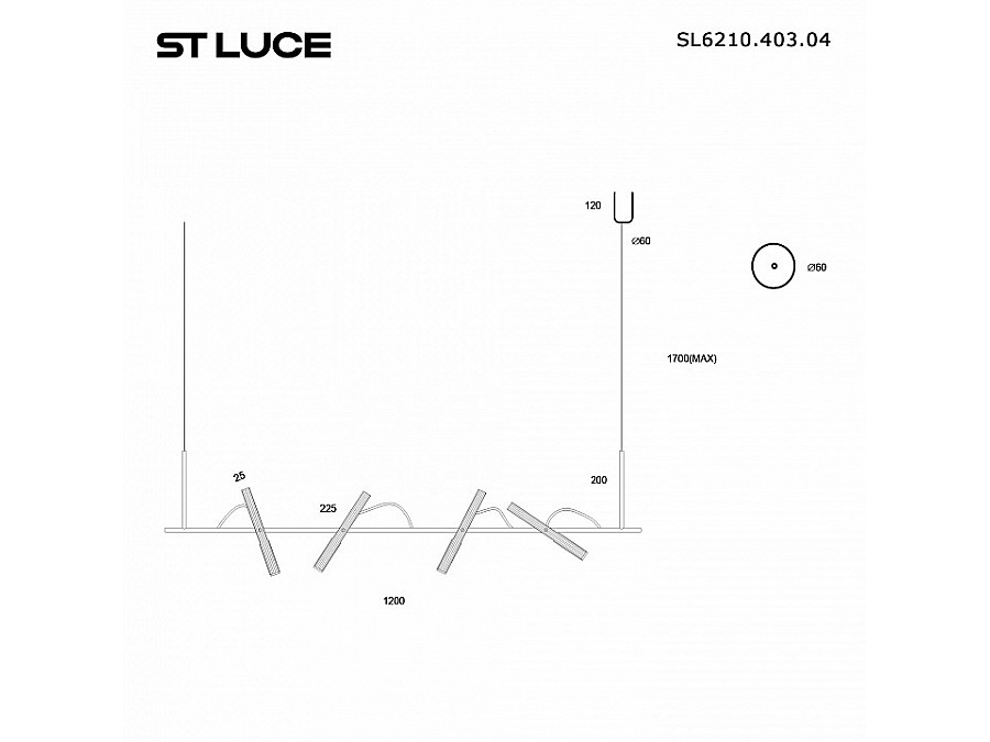 Подвесной светильник ST-Luce LILT SL6210.403.04