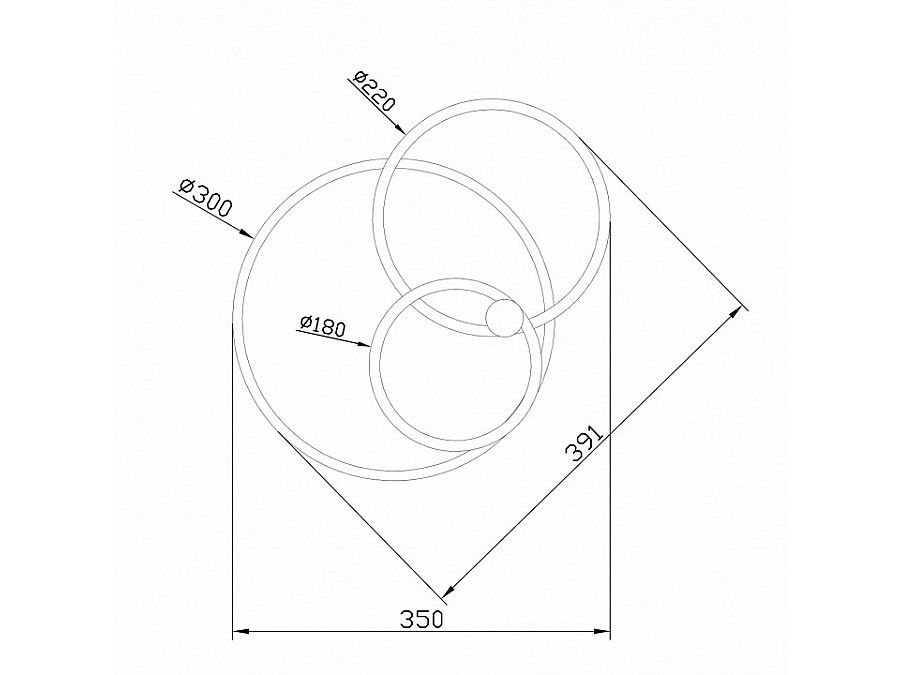 Светильник на штанге Escada Contour 10213/2LED BL Chrome